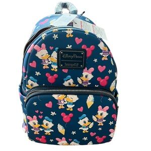 Disney Parks Loungefly Donald and Daisy Mini Backpack